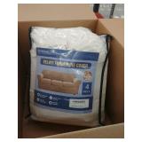 Velvet Furniture Cover HVUS-SOFA2P-3, off white