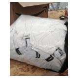 Velvet Furniture Cover HVUS-SOFA2P-3, off white