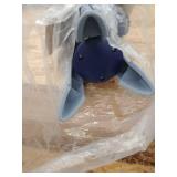 Honey Can Do 64" High Tripod Drying Rack, Chrome/Blue