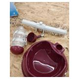 Pet Automatic Drinker Set, Maroon