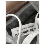 Calming Heat - Massaging Weighted Heating Pad - Grey