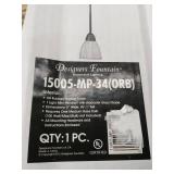 Designers Fountain 15005-MP-34 Torino Mini Pendant Light In Oil Rubbed Bronze