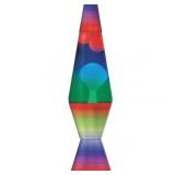 Lava the Original 14.5-Inch Colormax Lamp with Rainbow Decal Base Item Not Tested