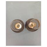 JHY DESIGN Set of 2 Metal Cage LED Lantern Battery Powered