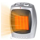 Ceramic Space Heater, 750W/1500W Portable Electric Heater Tested Powers On
