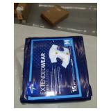 Medline ExtendedWear Diapers, Medium, 27-43in