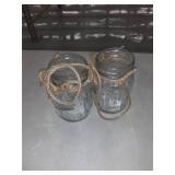 Wall Decor Mason Jar Sconces - Home Decor Wall Art Hanging Design, Set of 2
