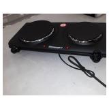 Elite Gourmet - Electric Double Cast Burner - Black