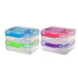 Sistema, Bento Lunch to Go Lunchbox, Multi Compartment, Assorted Color, 1 Count, 1 Box only.