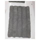 lBathrool Floor Rug, Gray, Size 30x 17in