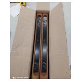 Floating Shelves Wall Mounted 17-Inch - Thick Handmade Set of Dark Brown Wooden Shelf,