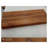 Floating Shelves Wall Mounted 17-Inch - Thick Handmade Set of Dark Brown Wooden Shelf,