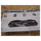 Electronic double buffet flat burner