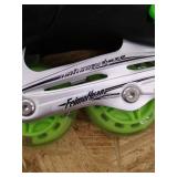 FeimoHuan kids Adjustable roller blades with knee pads 35-38