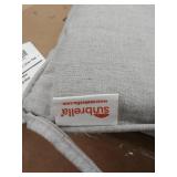 2 - Sunbrella Seat Cushions 21" x 19", grey