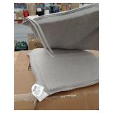 2 - Sunbrella Seat Cushions 21" x 19", grey