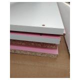 Furinno 11069 5-Cube Reversible Open Shelf, White/Pink DAMAGED