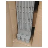 Regalo Versatile Play Space 192-Inch Plastic Super Wide Portable Baby Gate and Play Yard, Cool Gray