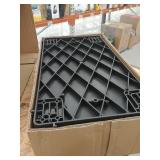 MaxWorks 80855 Industrial Polypropylene Two-Tray Cart, 30"x16"