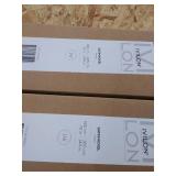 2 - Ivilon Decorative Window Curtain Rod - Carved Square Finials 1 1/8 In Rod 72