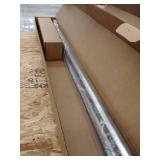 2 - Ivilon Decorative Window Curtain Rod - Carved Square Finials 1 1/8 In Rod 72