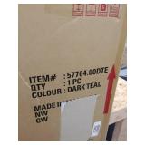 dining chair dark teal 57764.00DTE differs from stock photo( Dark Teal/Black legs)