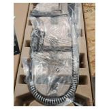 KRAUS Artec Pro Spot Free Finish 2-Function Commercial Style Pre-Rinse Kitchen Faucet with Pull-Down Spring Spout and Pot Filler, Stainless Steel/Matte Black