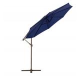 Lurasel 10ft Offset Umbrella,Cantilever Patio Umbrella Outdoor Hanging Umbrella (10ft,Navy)