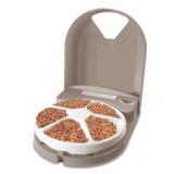 PetSafe 5 Meal Automatic Dog and Cat Feeder, Dispenses Dog Food or Cat Food, Digital Clock