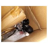 KKTONER PU Leather Modern Rolling Stool with Low Back Height Adjustable Work Salon Drafting Swivel Task Chair with Footrest (White)