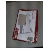 White Bedside Shelf for Bed - Clip on Nightstand with Cup Holder & Cord Holder