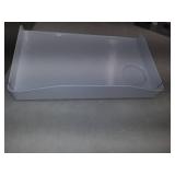 White Bedside Shelf for Bed - Clip on Nightstand with Cup Holder & Cord Holder