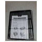 Whitmor Storage Cubes - Stackable Interlocking Wire Shelves -Black (Set of 4)