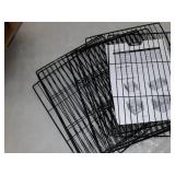 Whitmor Storage Cubes - Stackable Interlocking Wire Shelves -Black (Set of 4)