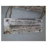 Labcosi 3 Tier Rope Farmhouse Wall Hanging Floating Shelves, Rustic White Wall Shelf,