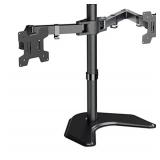Free Standing Dual LCD Monitor Fully Adjustable Monitor Table Stand MF002LM