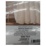 Ruffle Diamond 72" x 72" Shower Curtain