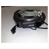 IMUSA Electric Single Black Burner with Temperature Knob