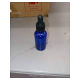 Box Of Blue Essential Oil Bottles