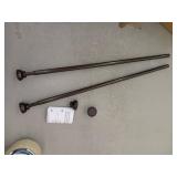 KXLIFE 1/2-inch Heavy Duty Decorative Spring Tension Curtain Rod