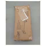 Seville Classics airLIFT 21 in. Tempered Glass Cloud White Elevated Desk Stand Ergonomic Monitor Riser M#OFF65974B