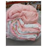 Wake In Cloud - King Sized Floral Comforter Set of 3