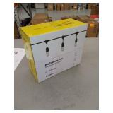 Brightech Ambience Pro - Waterproof Outdoor String Lights - Hanging Vintage 11W Edison Bulbs - 24 Ft