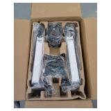 HUANUO Dual Monitor Stand, for 13 to 32 Inch Two Monitor Freestanding Desk Stand,Heavy-Duty Fully Adjustable Arms Fits up to 17.6lbs per Arm