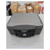 SentrySafe H0100 Fire-Resistant Box Safe and Water-Resistant Safe with Key Lock, 0.17 Cu. ft.