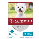 K9 Advantix II Flea and Tick Treatment for Medium Dogs, 6 Monthly Treatments