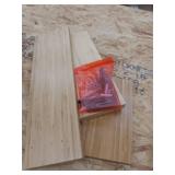 3- bamboo shelves (9"& 13"&17" x 5" shelves)