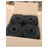 Plasticplace 32-33 Gallon Drawstring Trash Bags- Black, case of 100 bags