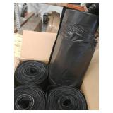 Plasticplace 32-33 Gallon Drawstring Trash Bags- Black, case of 100 bags