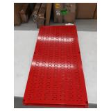 Wall Control Pegboard Rack Home & Garage Tool Storage & Organization Red Metal Pegboard Pack - Two 32-Inch Wide x 16-Inch Tall Red Steel Peg Board Panels